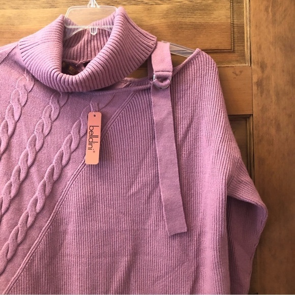 BELLDINI/ NWT/ spring / winter/ fall / chunky turtleneck sexy sweater / XL - Picture 2 of 12